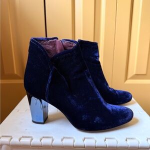 OPENING CEREMONY Blue Velvet Booties
